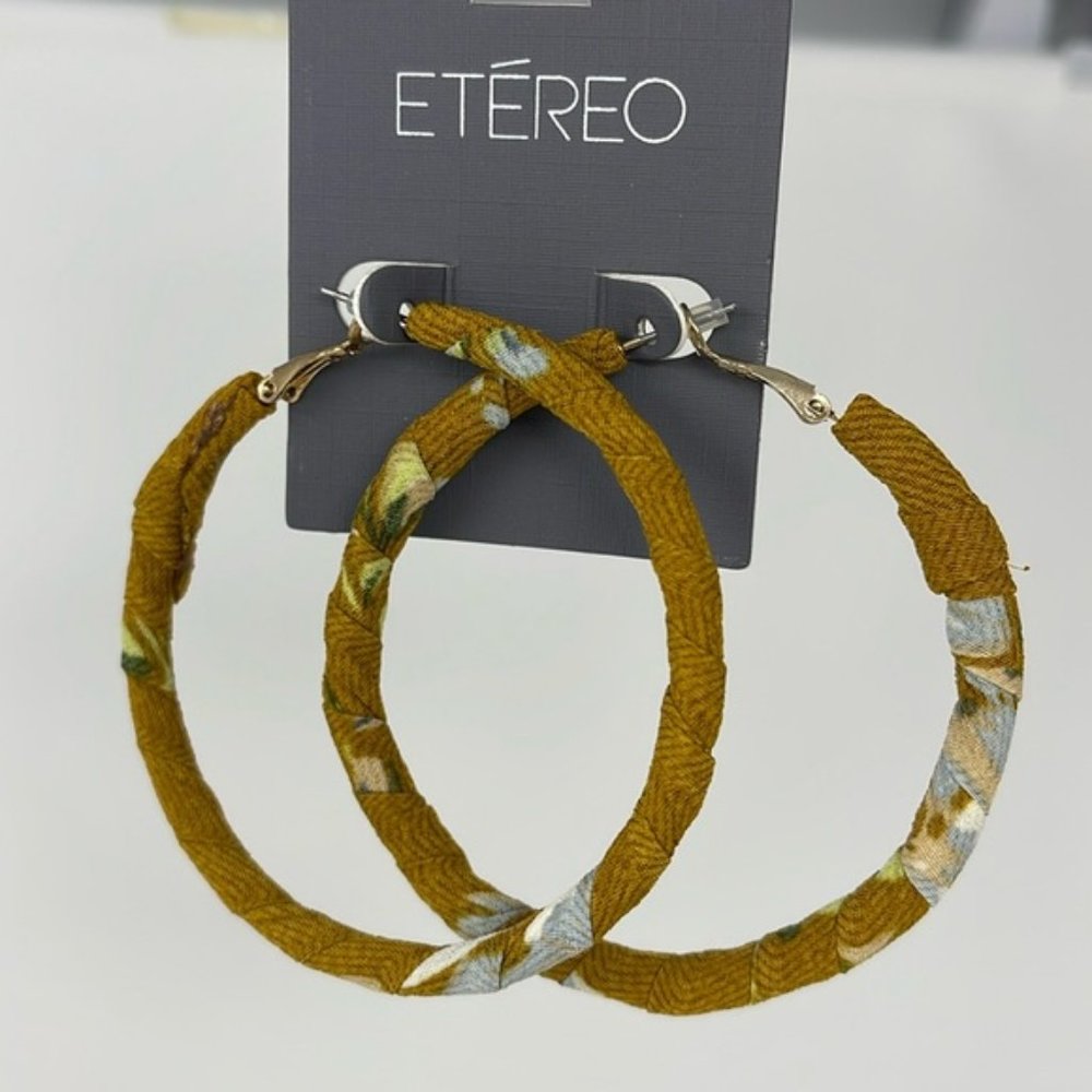 Etereo Fabric Hoop Earrings